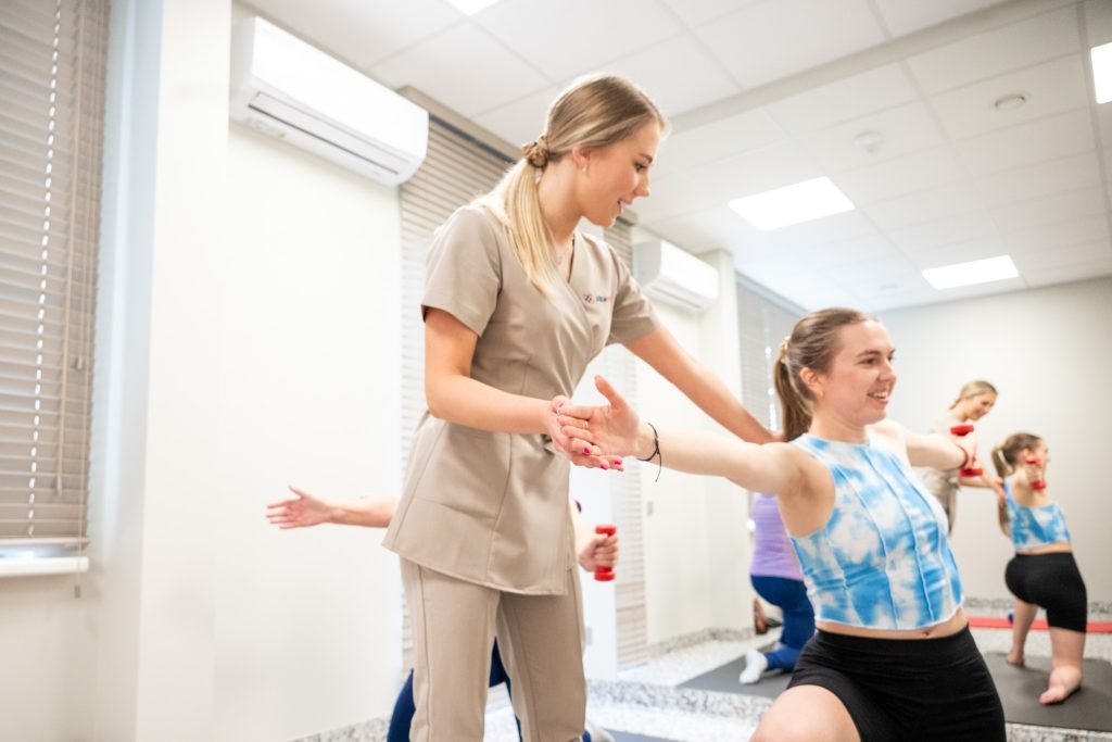 Kineziterapijos užsiėmimas